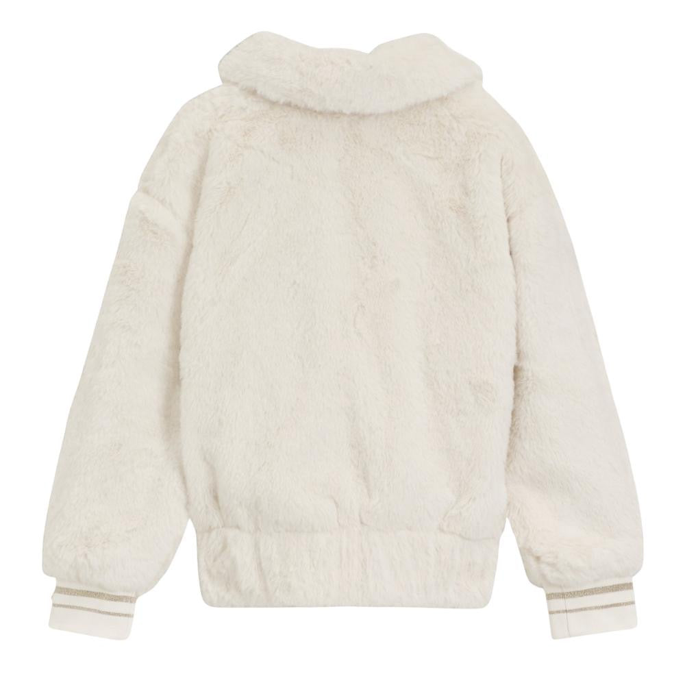 Chaqueta Blanca afelpada de Niña BOSS