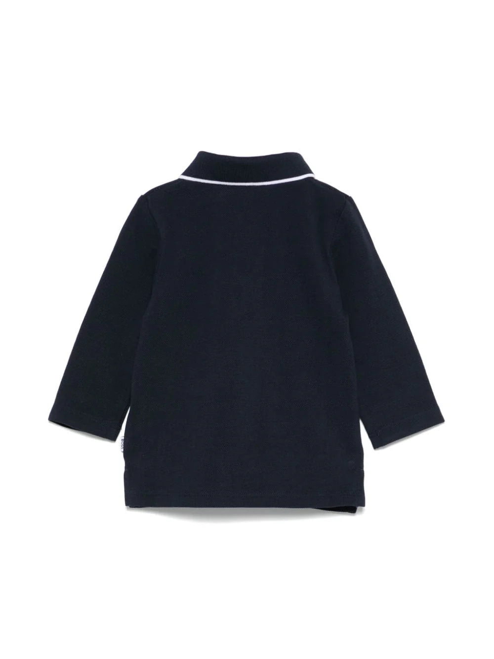 Playera Manga larga Boss Cuello Polo color negro