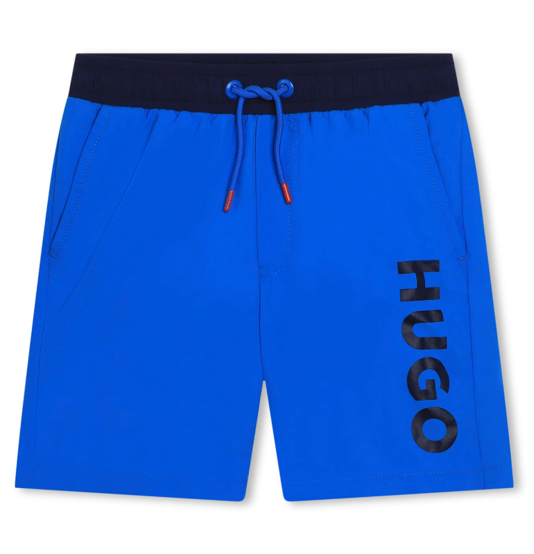 Short de baño HUGO azul para niño