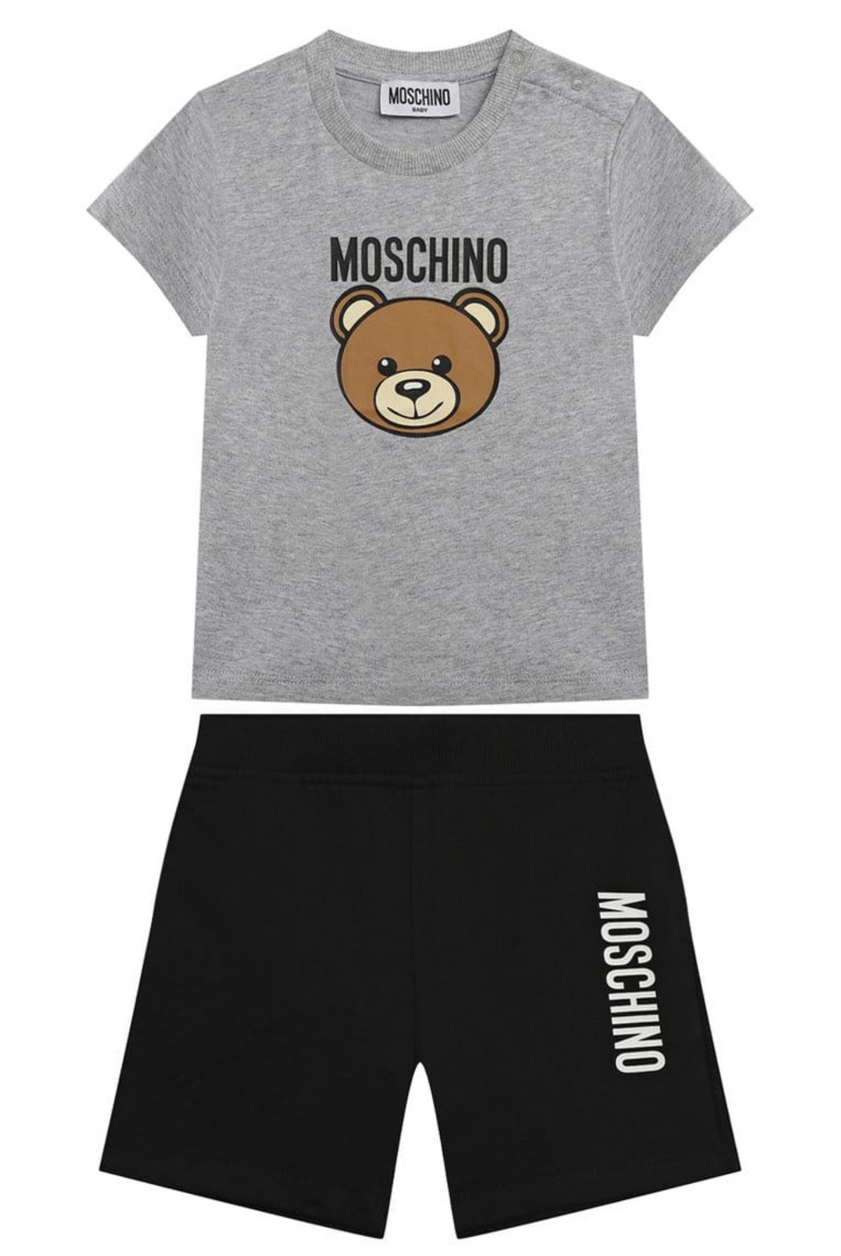 Conjunto Gris y Negro con Osito – MOSCHINO Niño