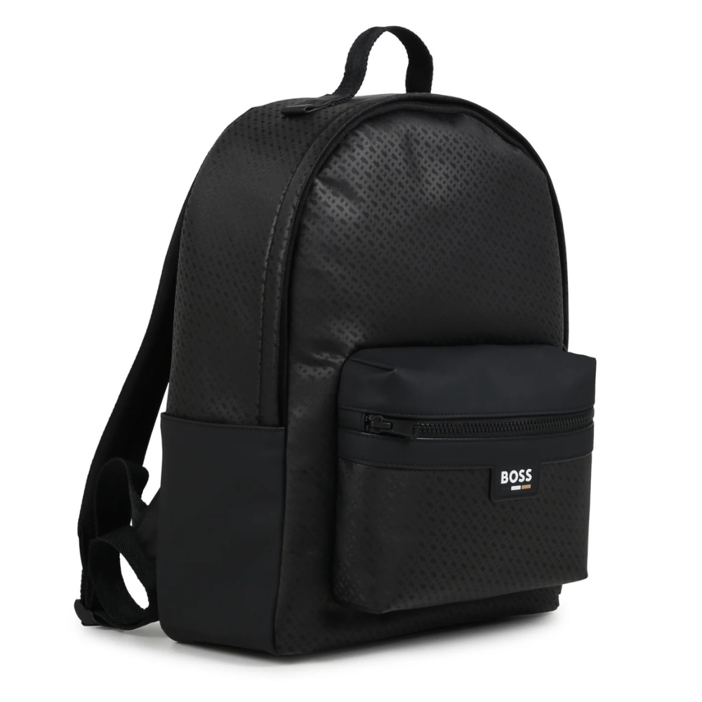 Mochila BOSS Monogram Texture Negra