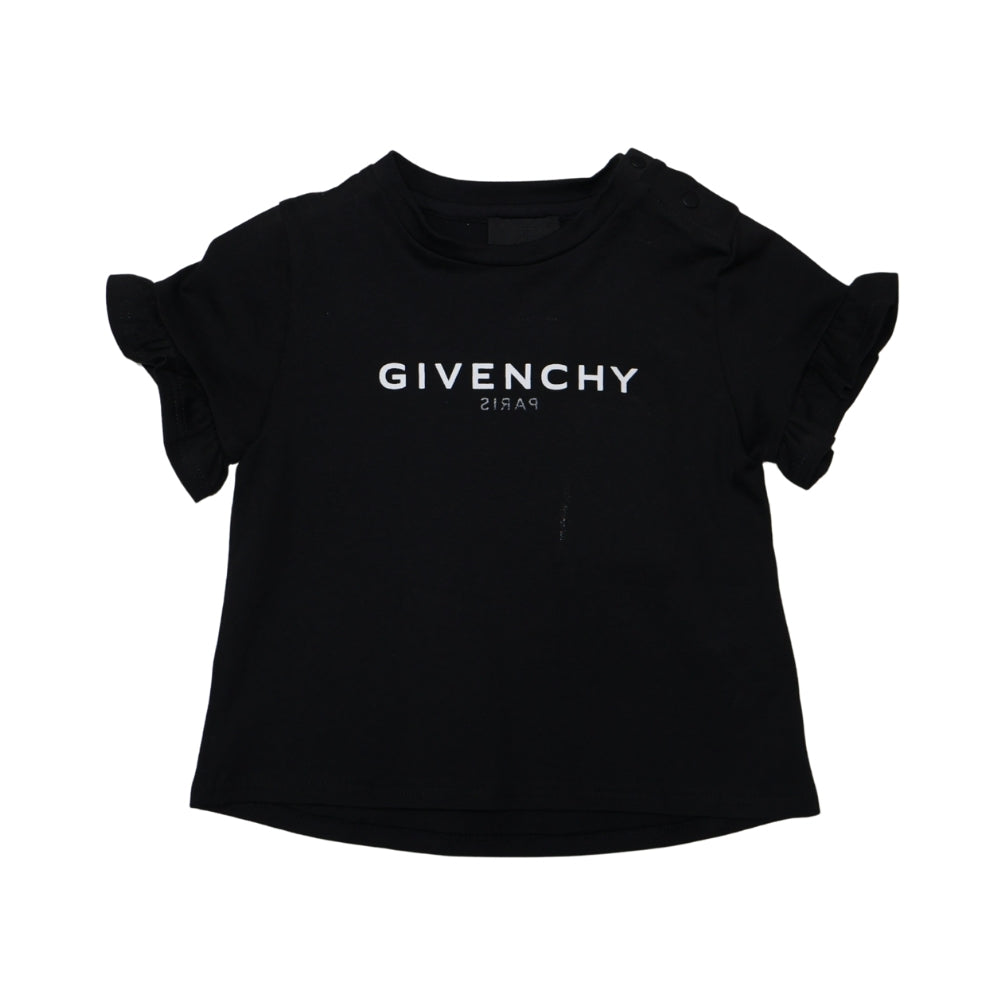 GIVENCHY – Blusa Negra con Manga Abullonada