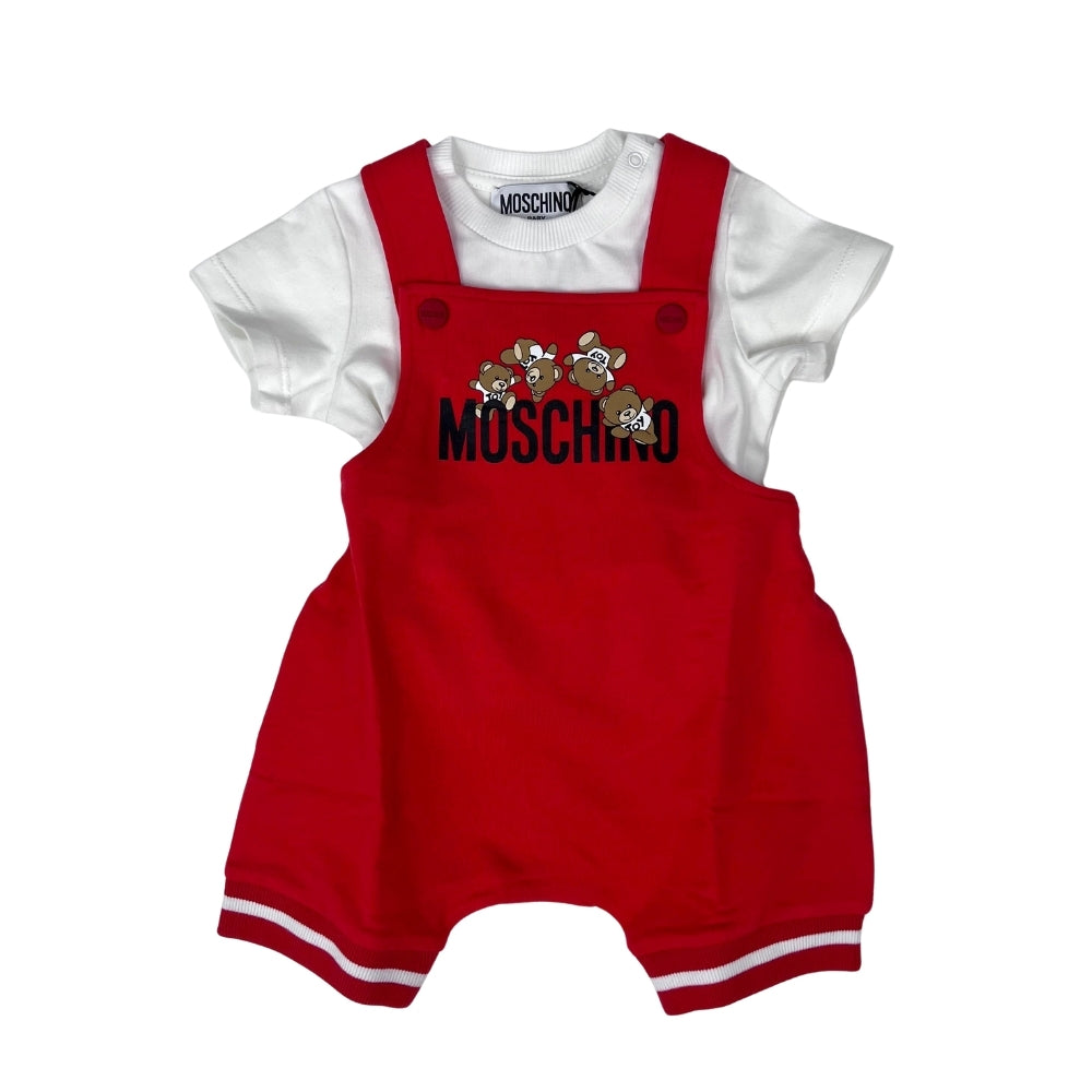 Jumper Corto Bebé Moschino Teddy Rojo