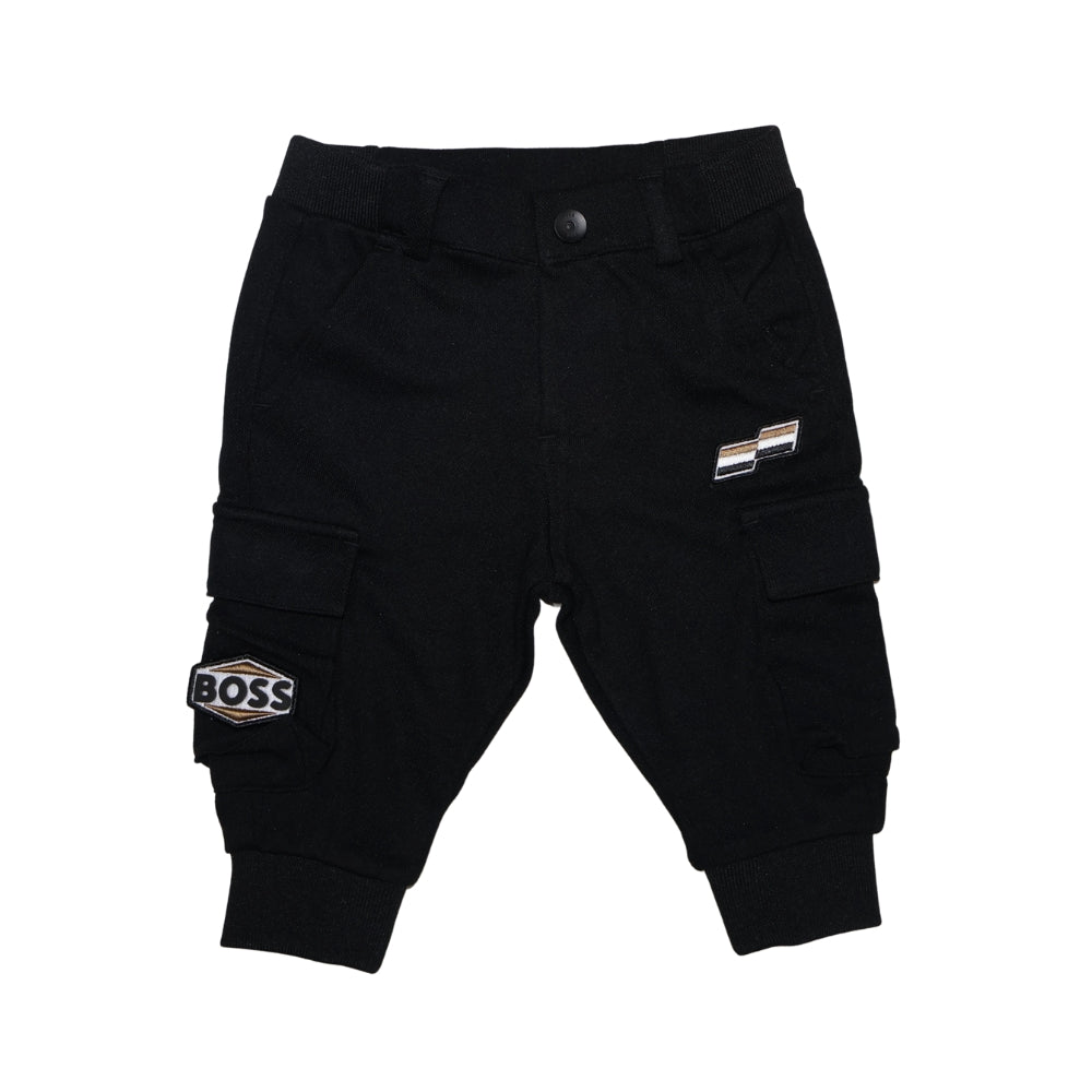 Boss Pantalón Cargo Negro Niño