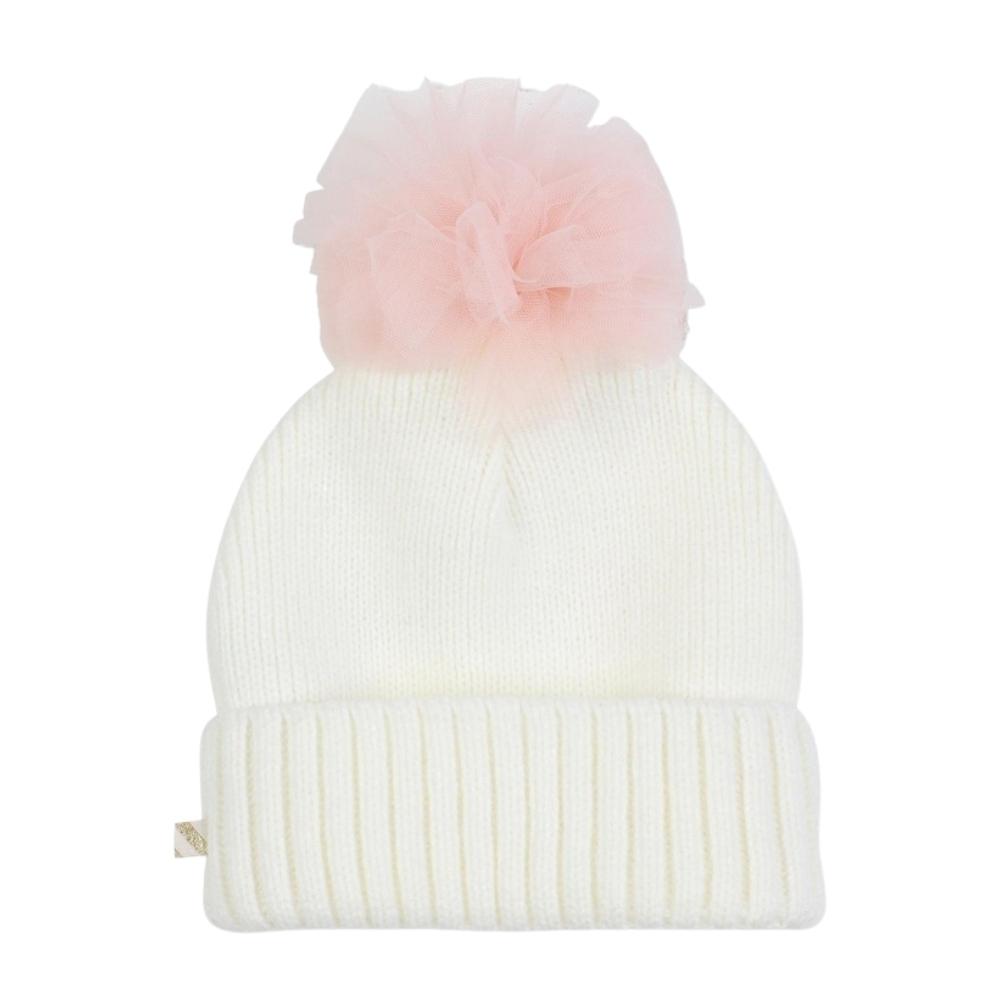 Gorro Tejido con Pompon y Corazón – Billie Blush
