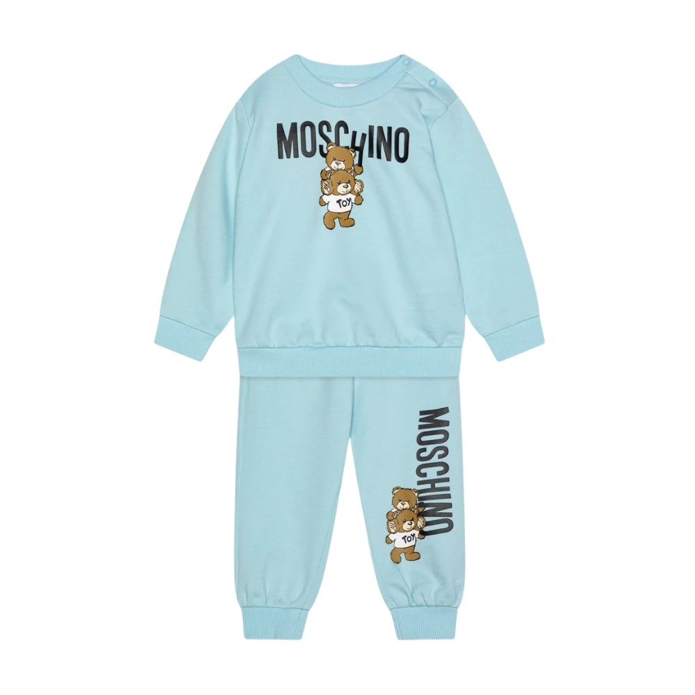 Moschino Baby – Conjunto Azul Celeste con Osito Toy