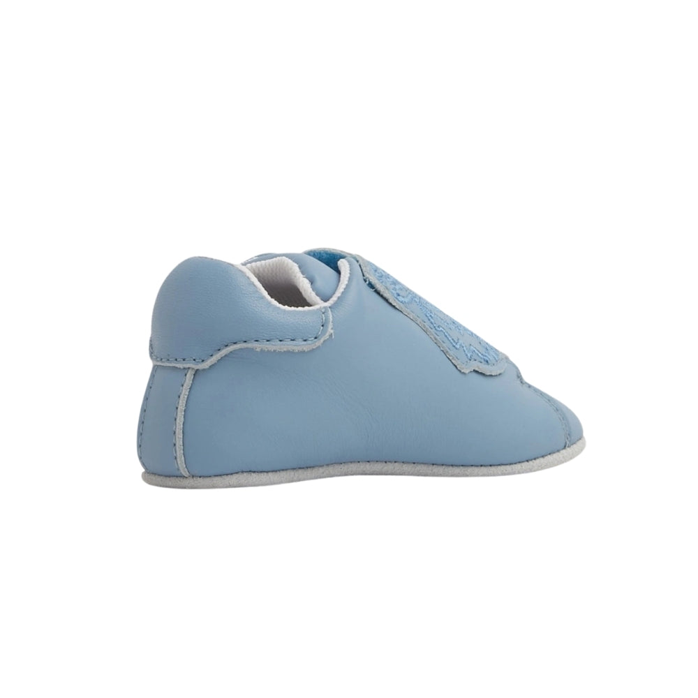 Zapatos Kenzo para bebé azul con bordado frontal