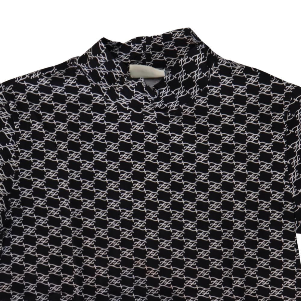 Sudadera Fendi Negra/Blanco con Estampado Monograma FF