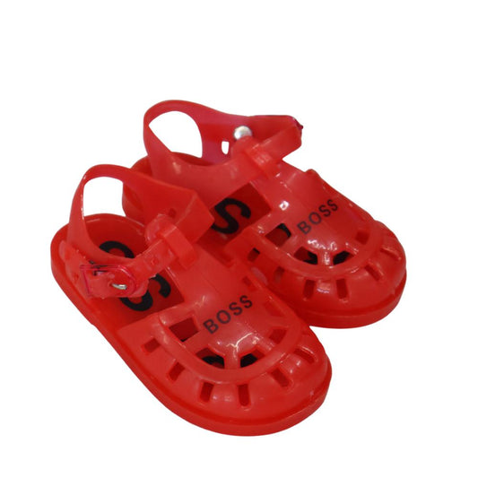 Sandalia Infantil Tipo Cangrejera Roja con Hebilla – BOSS