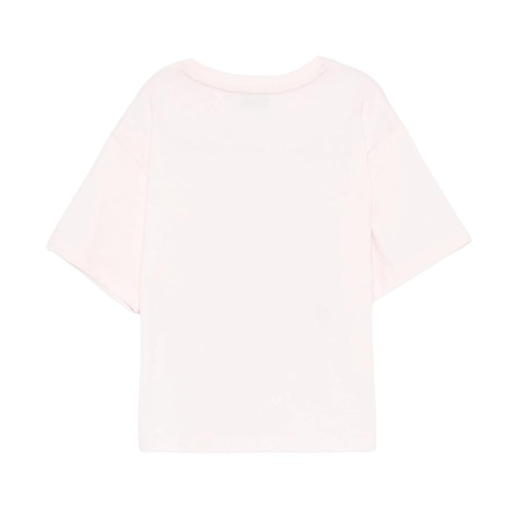 Marc Jacobs Camiseta Rosa Niña con Logo en color rojo