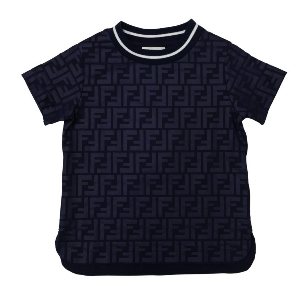 Fendi Playera Azul Monograma Completo