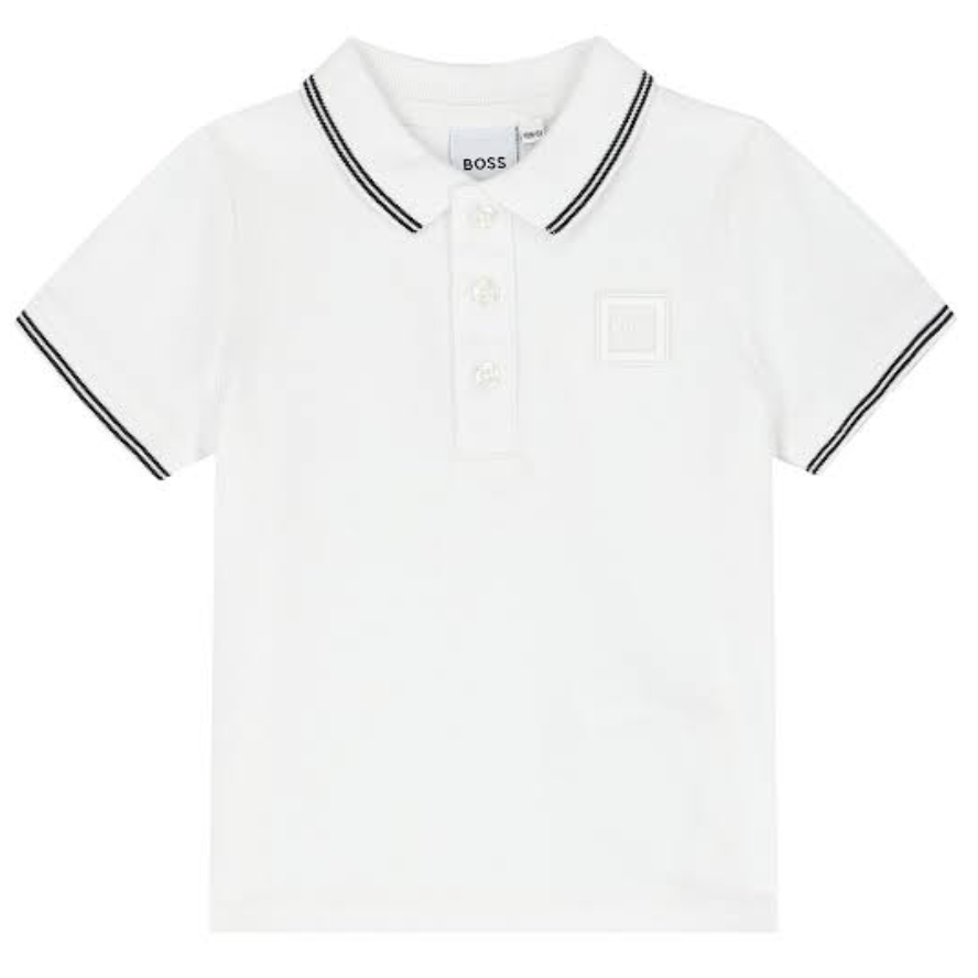 Polo blanco clásico BOSS