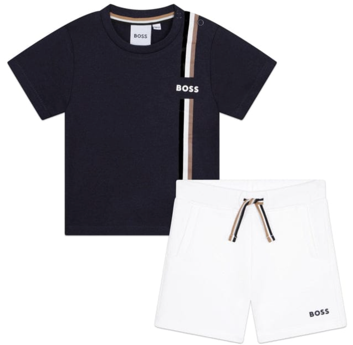 Conjunto Azul y Blanco con Rayas – BOSS