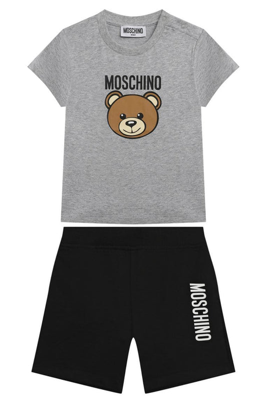 Conjunto Gris y Negro con Osito – MOSCHINO Niño