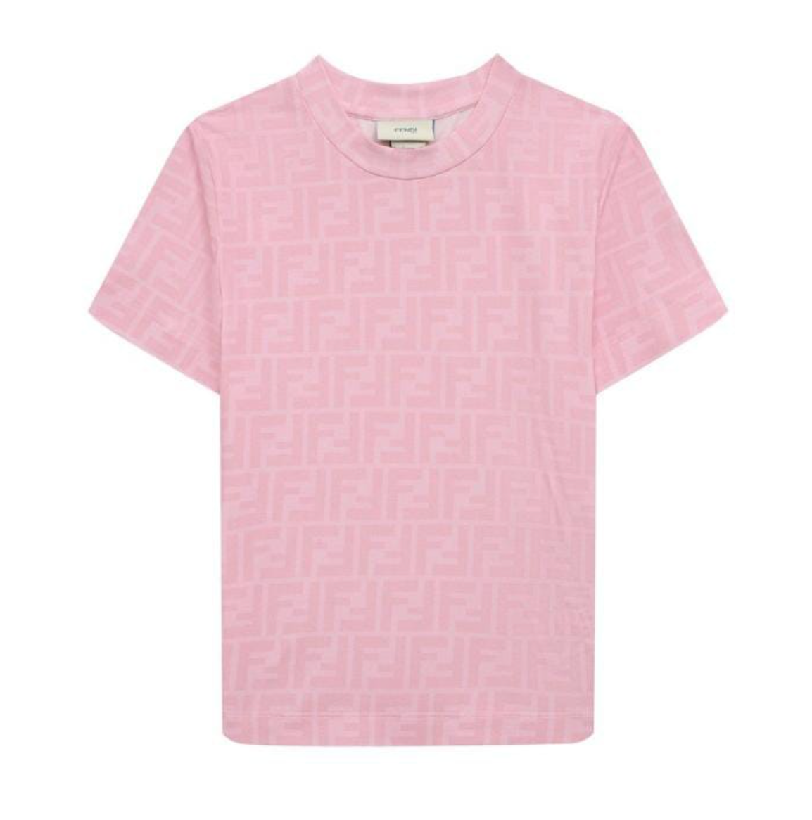 Fendi Kids - Playera Rosa Monograma FF All Over