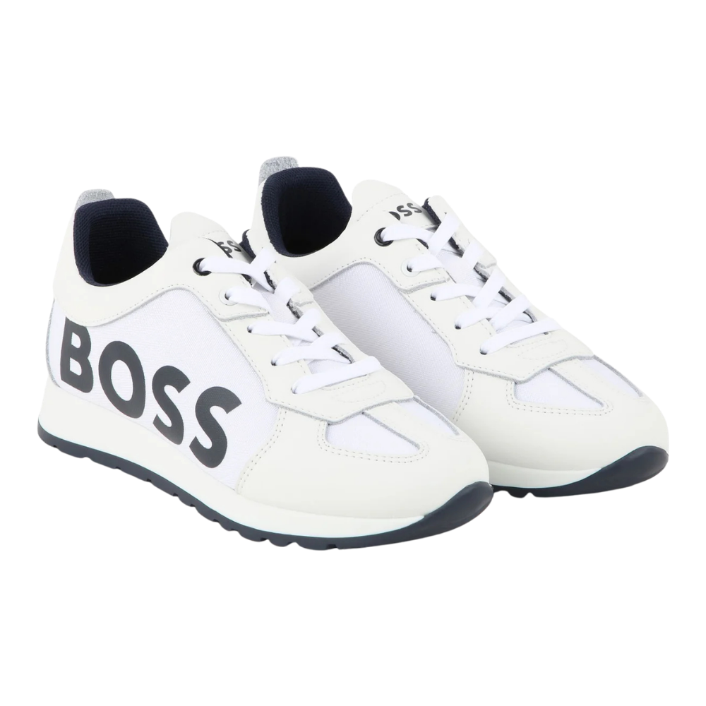 Tenis Boss Blancos Casual para Niño | Diseño Moderno y Cómodo