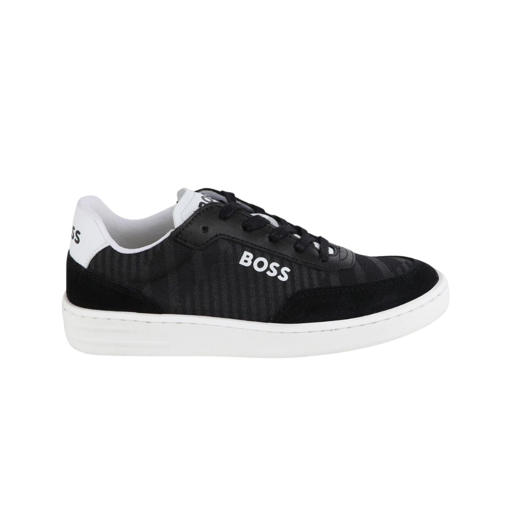 Zapatilla  BOSS Casual  Negra con Suela Blanca