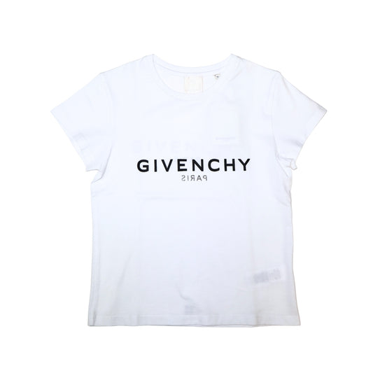 GIVENCHY – Playera Blanca con Logo Negro