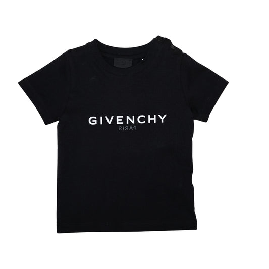 GIVENCHY – Playera Negra con Logo BEBE