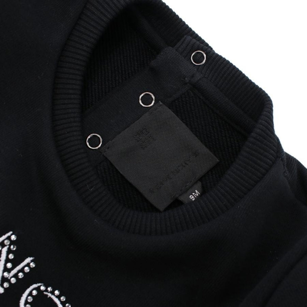 GIVENCHY – Vestido Negro con Logo Brillante