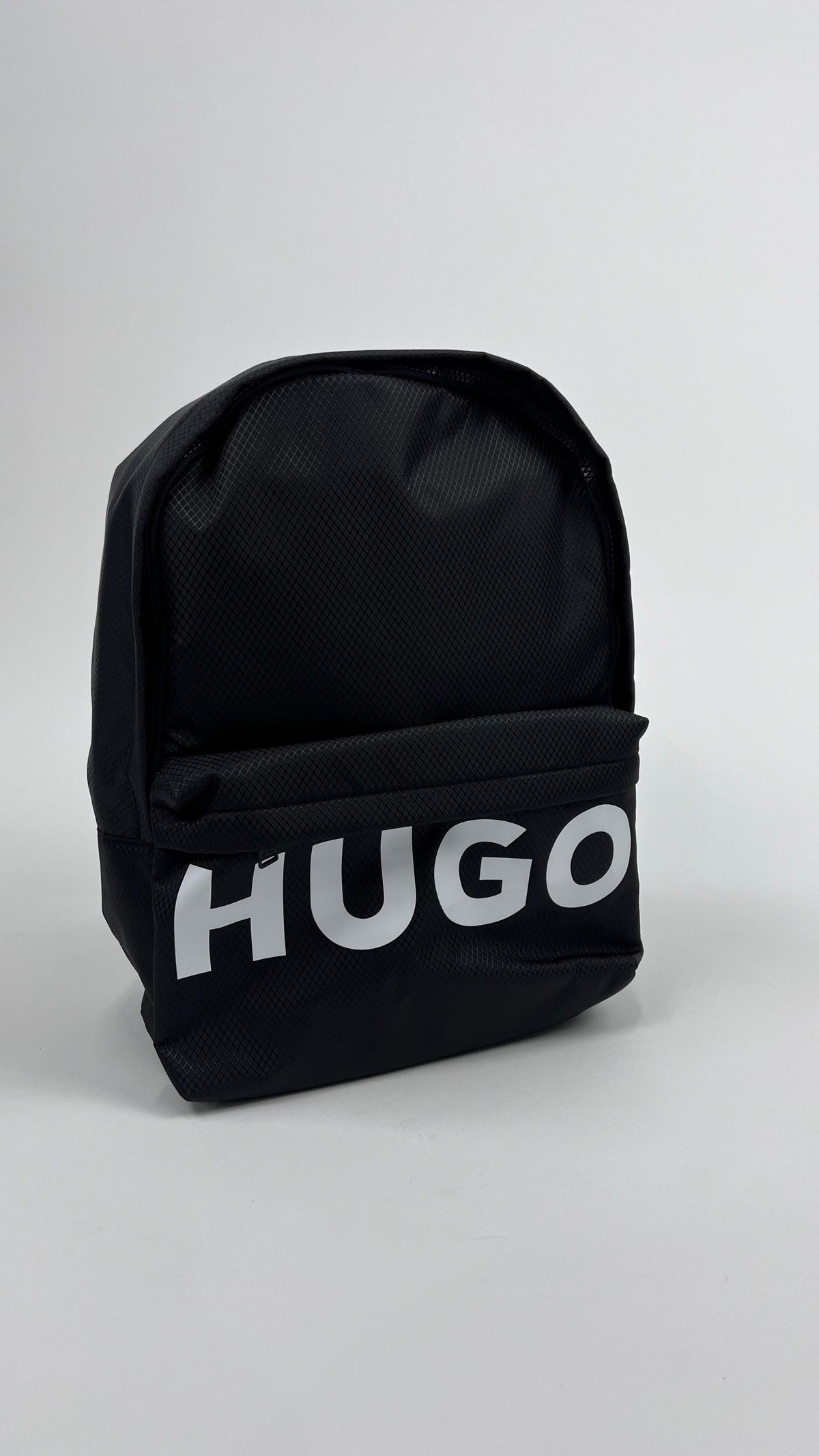 Mochila Negra con Logo Grande – HUGO Niño