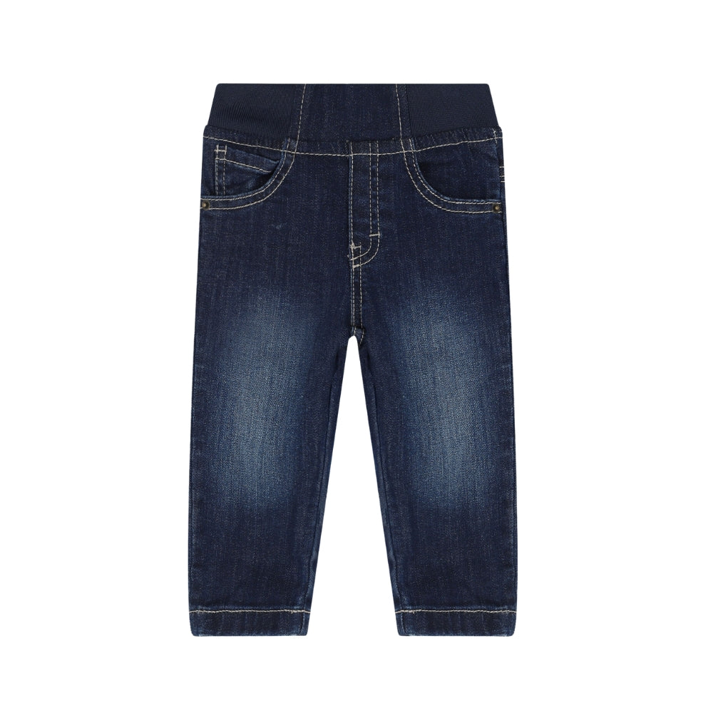 Boss Pantalón Mezclilla Azul Oscuro Niño