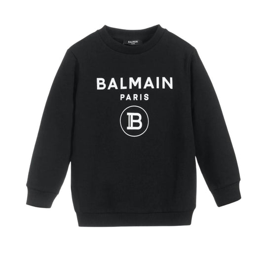 Top de manga larga Balmain Paris – Negro