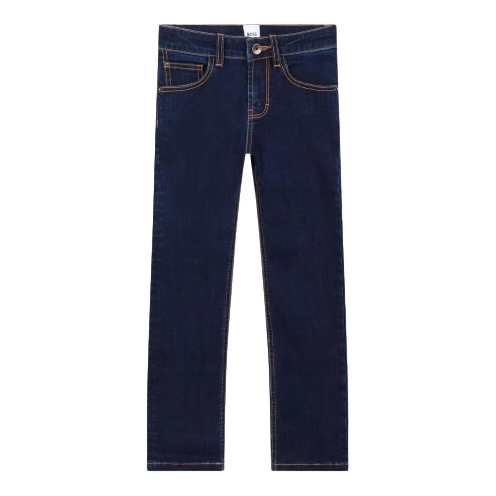Pantalón de Mezclilla BOSS Azul Oscuro para Niño