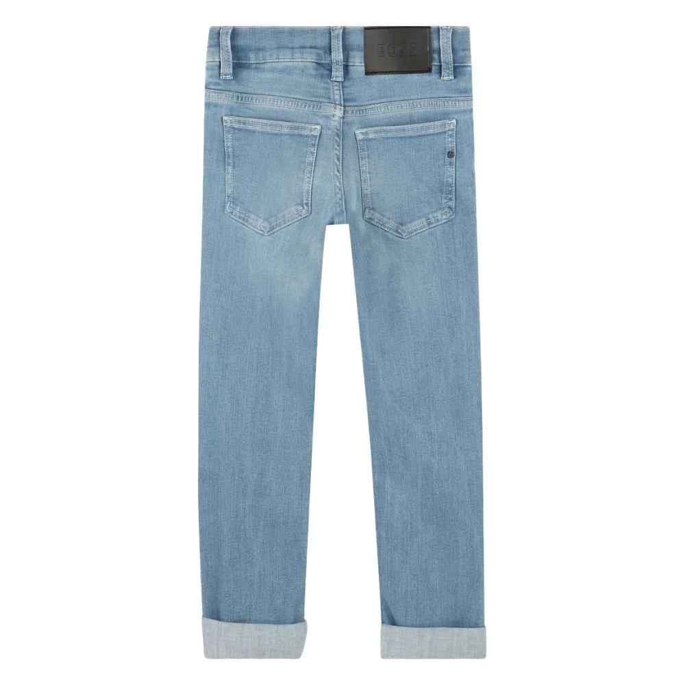 Pantalón de Mezclilla BOSS Azul Claro para Niño