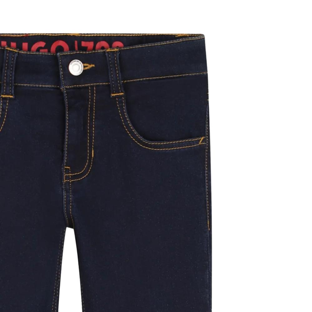 Pantalón de Mezclilla HUGO Azul Oscuro para Niño