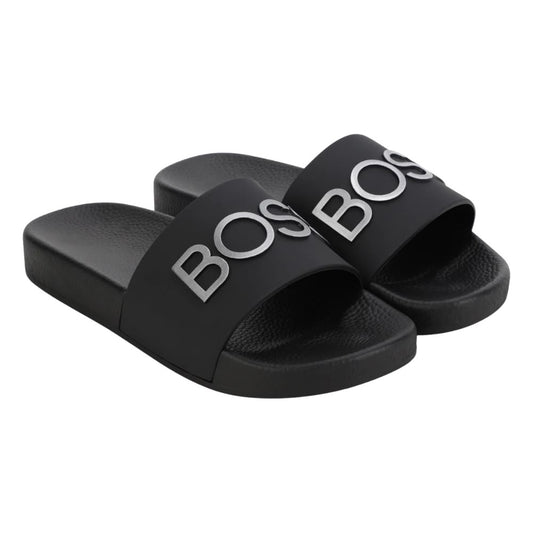 Sandalias BOSS Logo Bold Negro