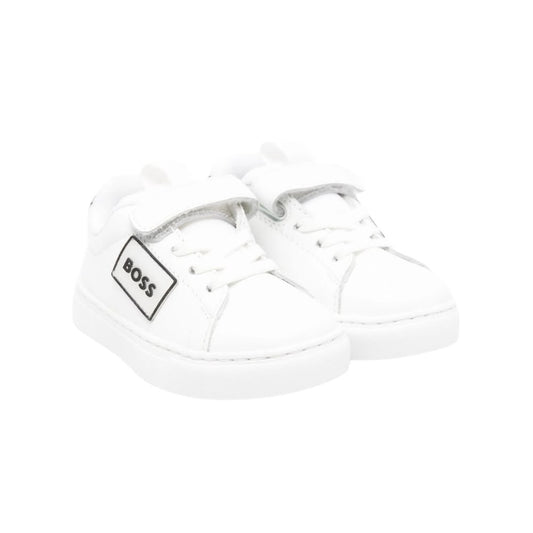Tenis BOSS Kids Blancos | Cierre de Velcro