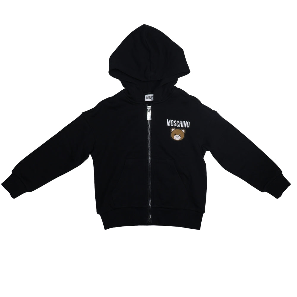 Conjunto Moschino Negro con Logo y Oso Toy