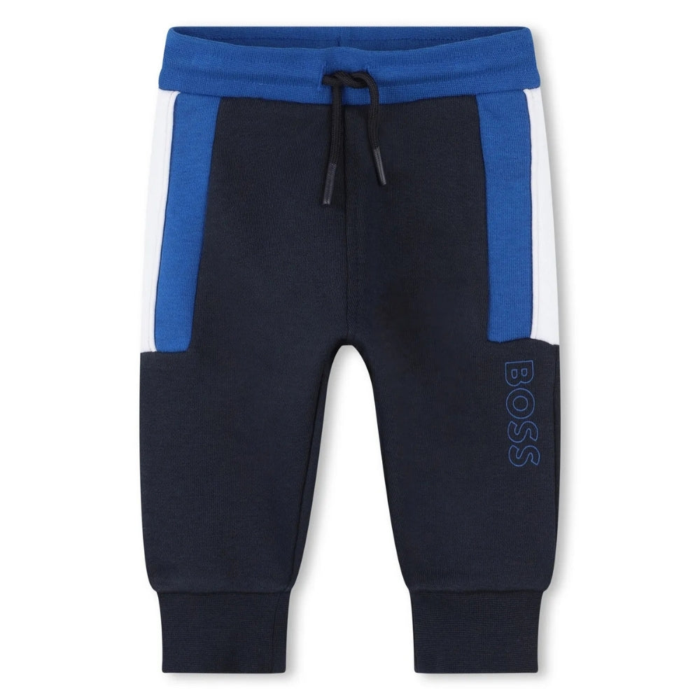 Conjunto Deportivo Bebe BOSS Azul Marino y Blanco