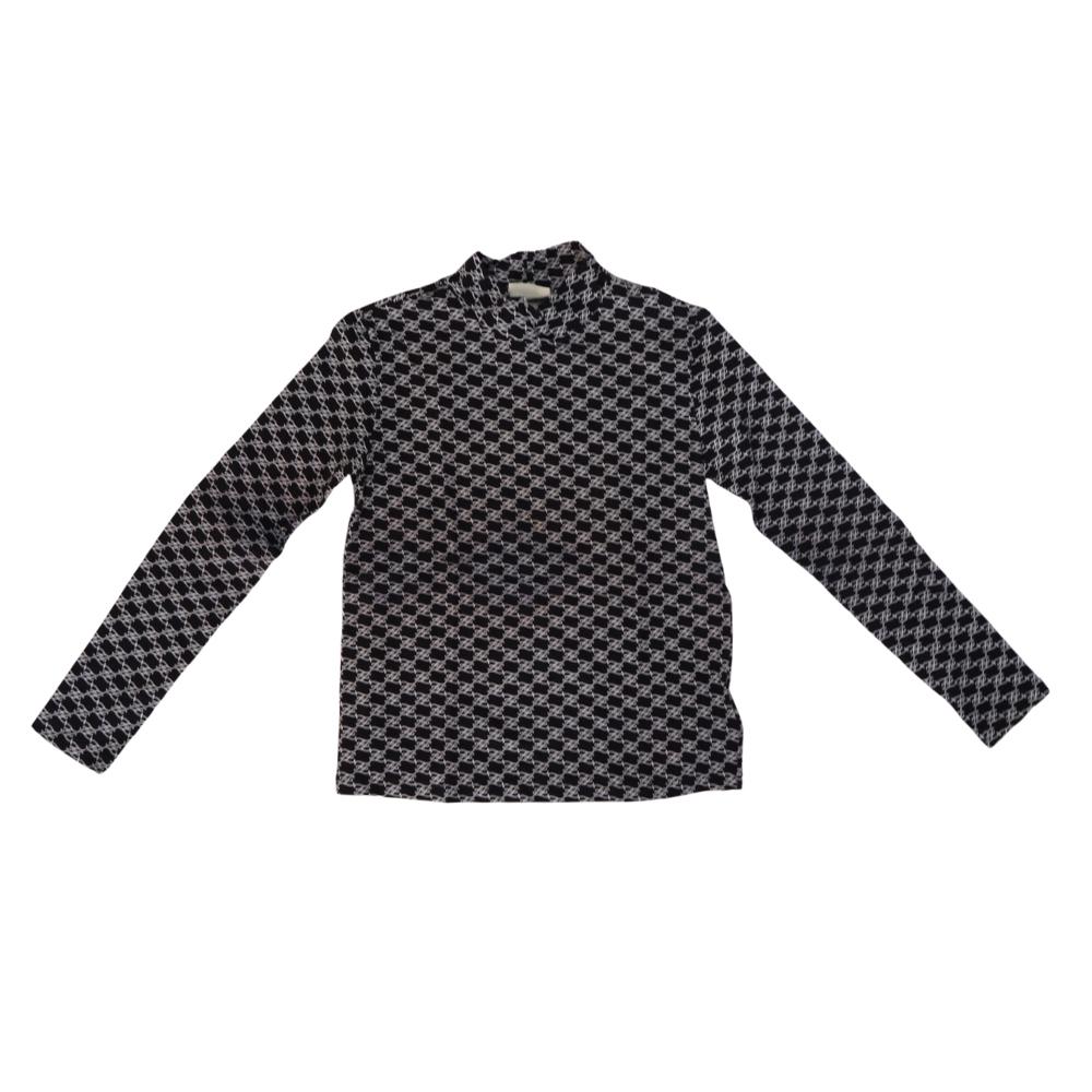 Sudadera Fendi Negra/Blanco con Estampado Monograma FF