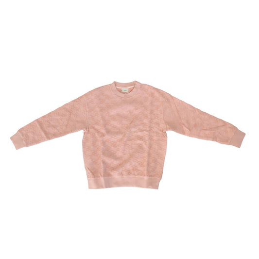 Sudadera Fendi Rosa  con Monograma Texturizado